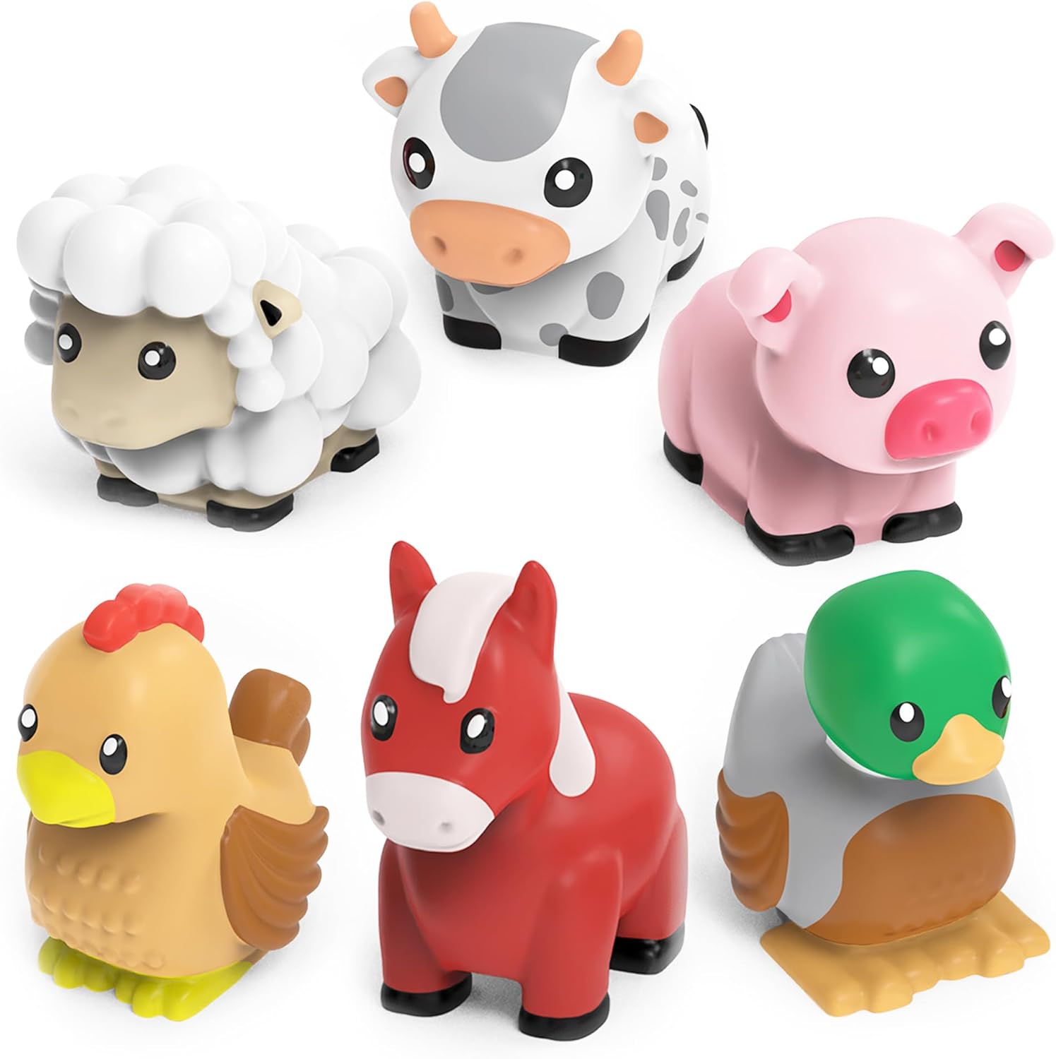 Detalle de Tub Works® Barnyard Mold Free Bath Toys, 6 Pack
