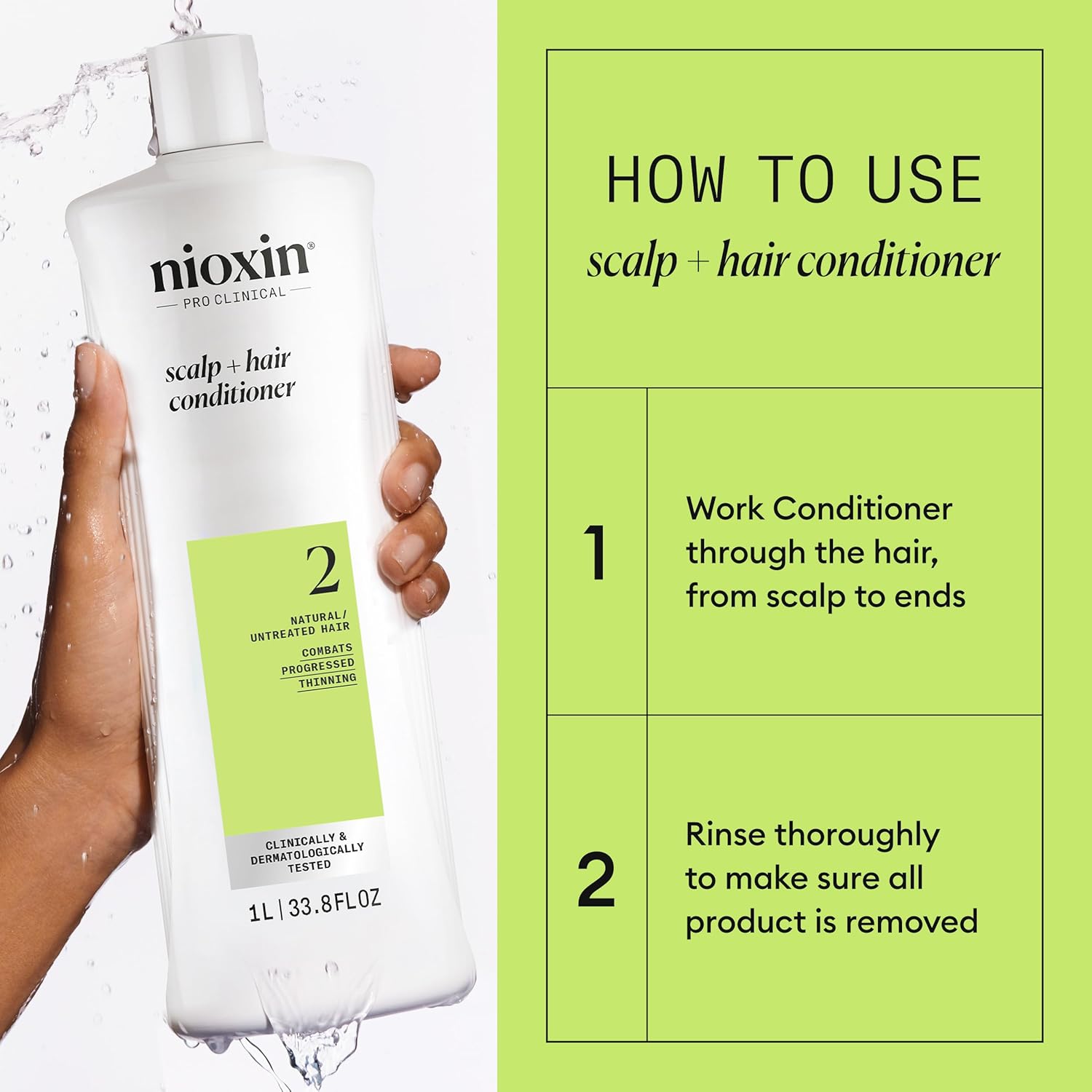 Thumbnail 3 de Nioxin System 2 Hair Thickening System (Shampoo, Conditioner & Serum) for progressed thinning