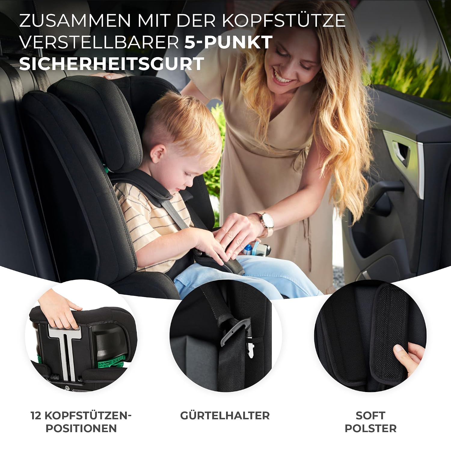 Thumbnail 4 de Kinderkraft SAFETY FIX 2 Kindersitz 76–150 cm