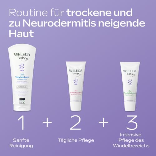 Thumbnail 8 de WELEDA Bio Baby Med 3in1 Weiße Malve Gesichtscreme – sanfte Feuchtigkeit für empfindliche Haut
