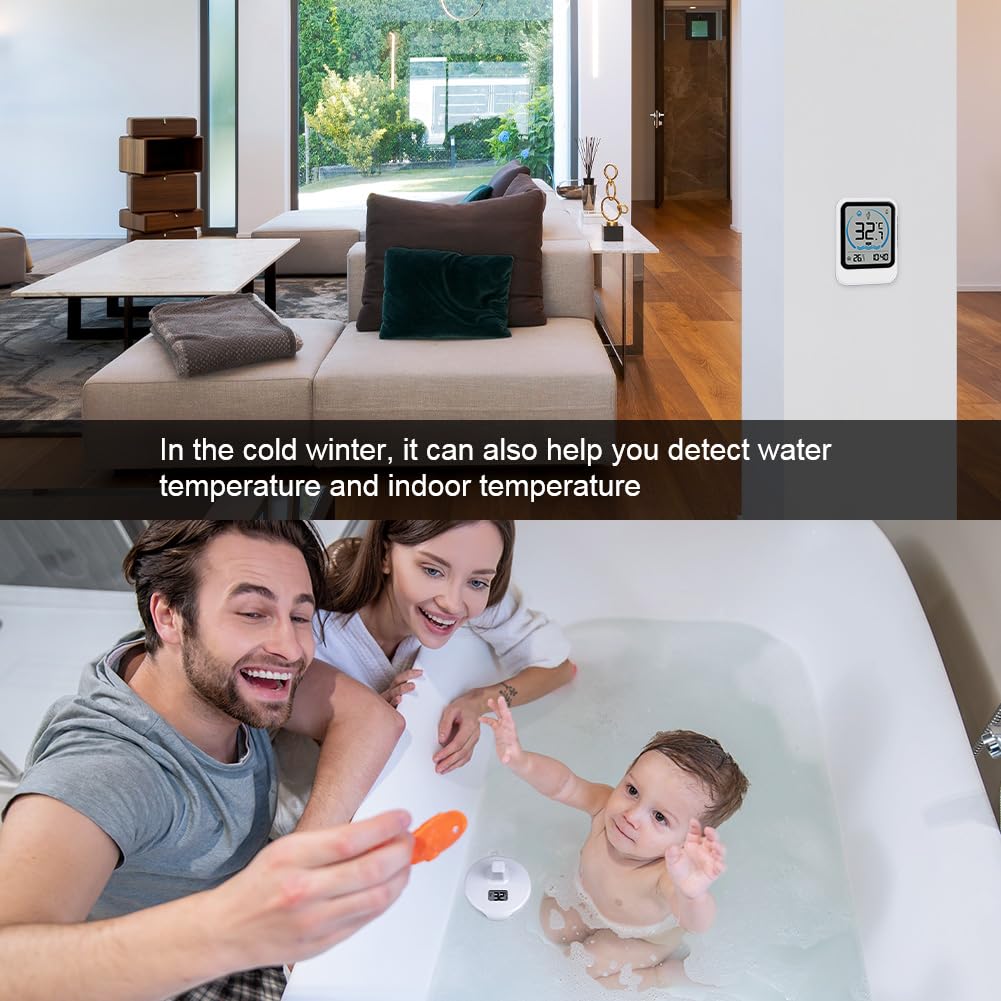 Thumbnail 6 de OFFCUP V9-WXYCWDJ-FBA Wireless Pool Thermometer with IP68 Sensor and LCD