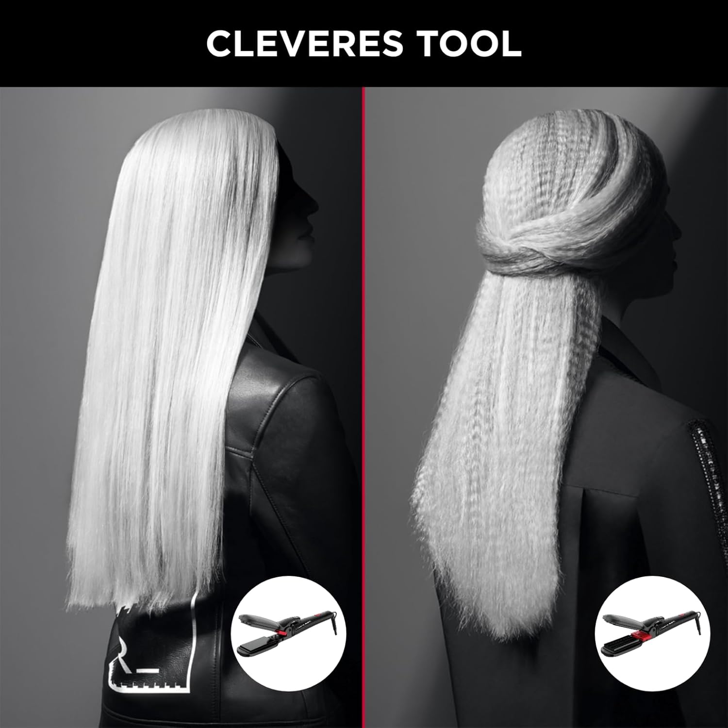 Thumbnail 4 de Rowenta x Karl Lagerfeld Looks Infinitos 9-in-1 CF422L – Haarglätter & Lockenstab mit Keramikbeschichtung