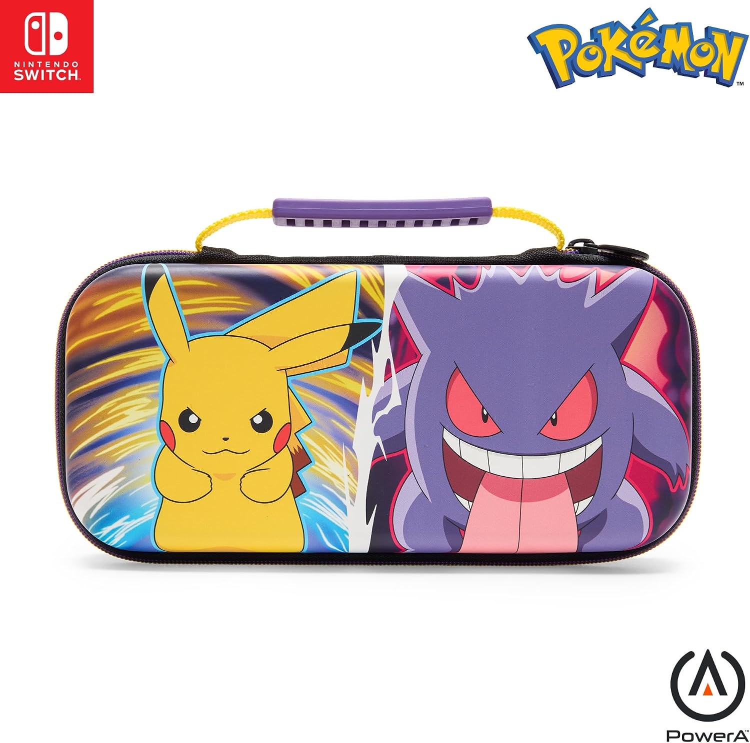 Detalle de Protection Case for Nintendo Switch Pikachu vs Gengar