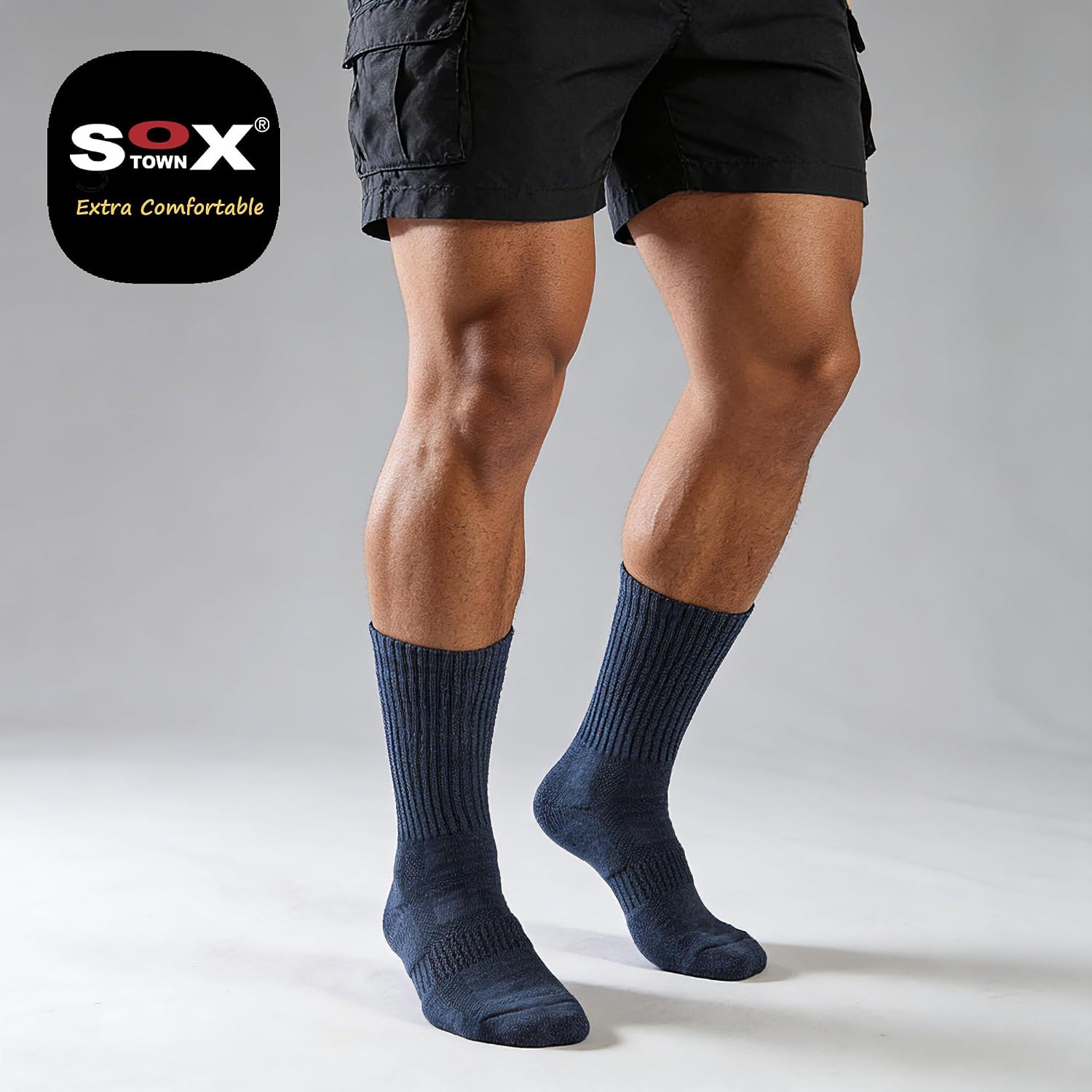 Detalle de SOX TOWN Cushioned Crew Training Socks 1 Pair