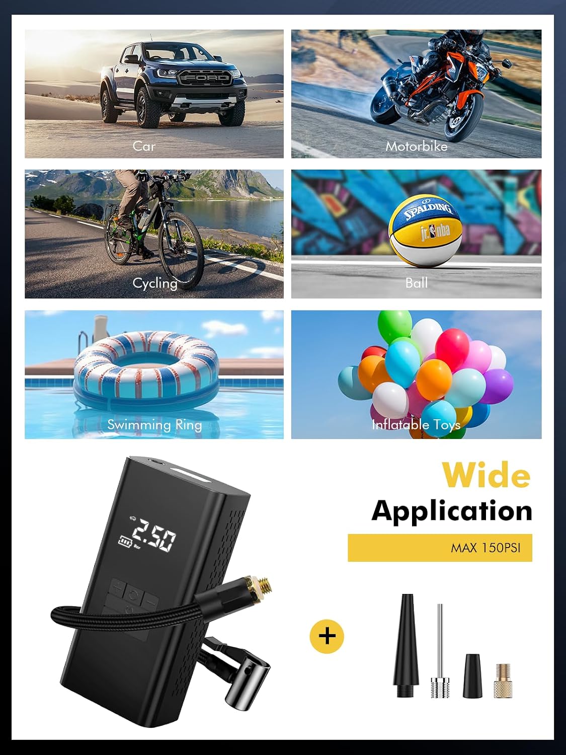 Thumbnail 6 de DIHOOM Cordless Tyre Inflator 6000mAh