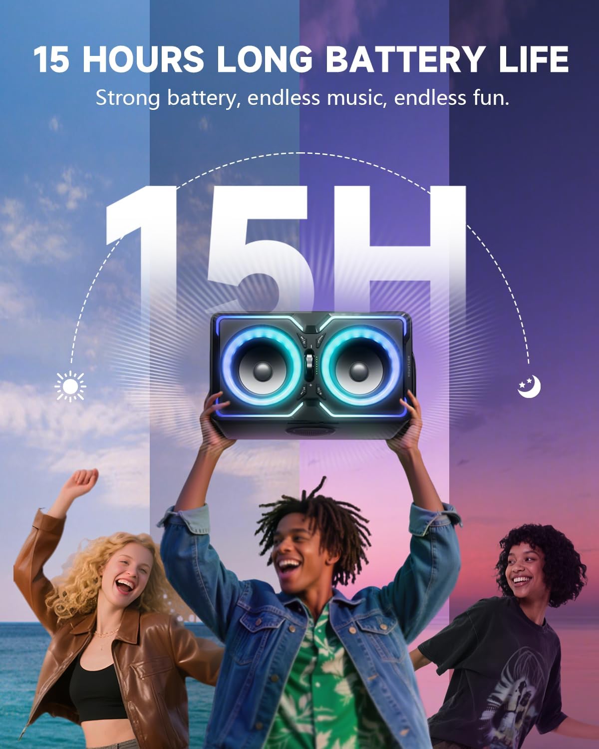 Thumbnail 3 de Hotlemon Large Bluetooth Speaker 240W Peak 📢