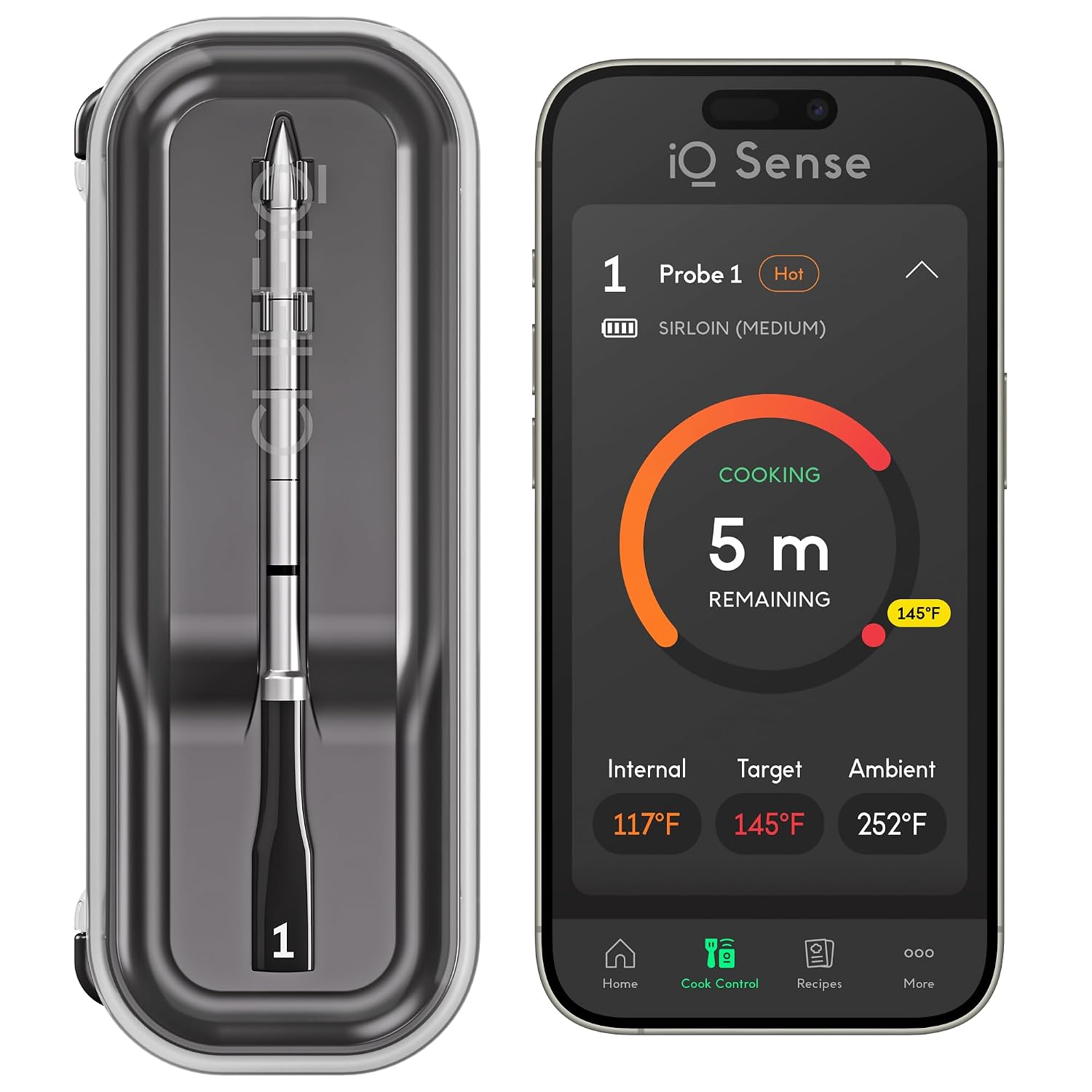 Detalle de CHEF iQ Sense Smart Thermometer with 5 Sensors ⚡
