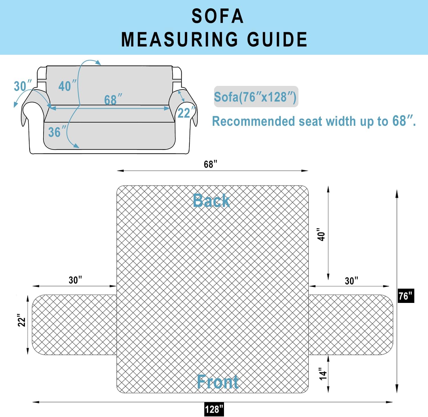 Thumbnail 6 de Luxshare Reversible Couch Cover for 3-Cushion Sofa 🛋