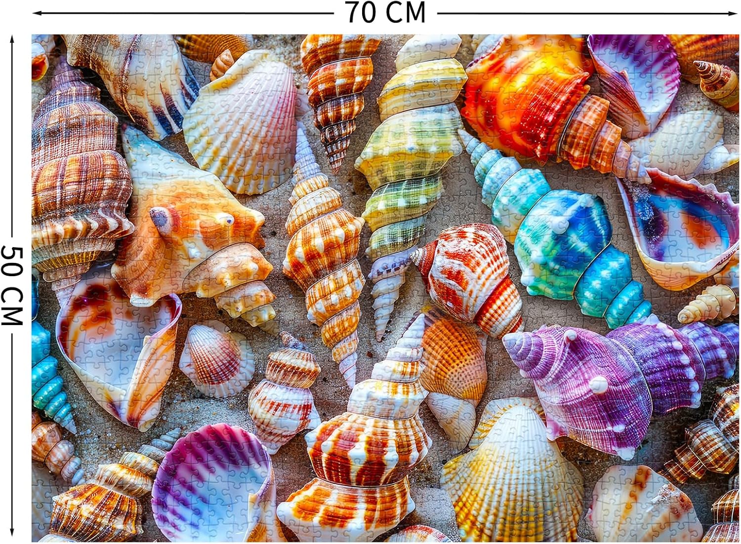 Detalle 2 de Puzzle 1000 Teile – Romantische Muschel: Ein anspruchsvolles Familienprojekt