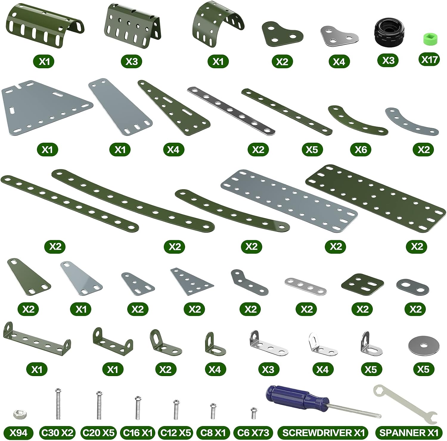 Detalle de Lucky Doug Metal DIY Model Airplane Building Toy Set (258-Piece STEM Project)