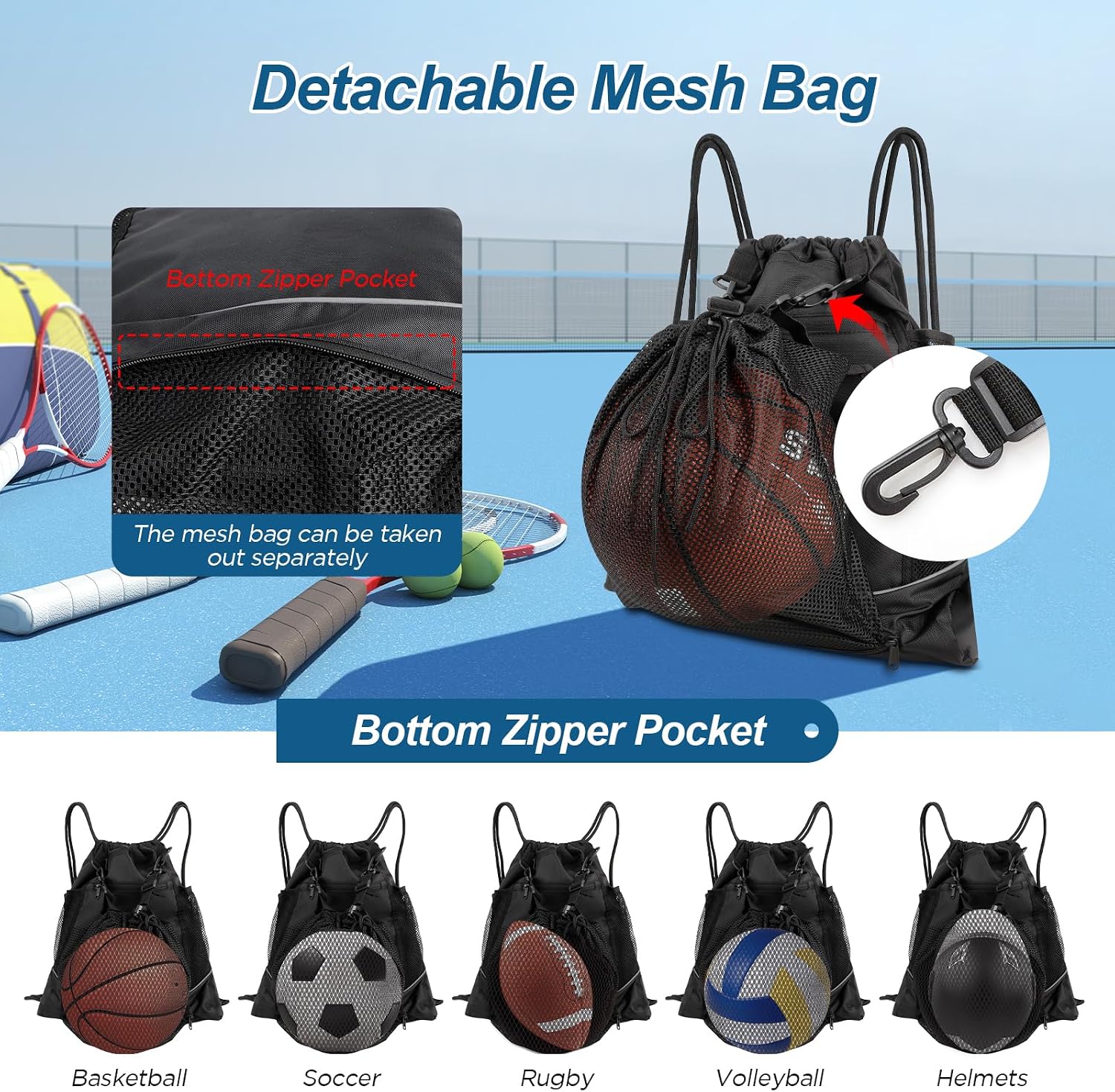 Thumbnail 1 de Cozary Sac à Dos Sport Filet Amovible