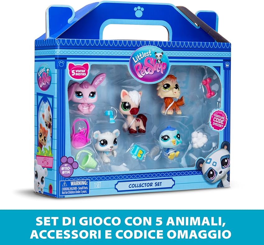 Thumbnail 1 de BANDAI Littlest Pet Shop Pack de 5 Winter Besties