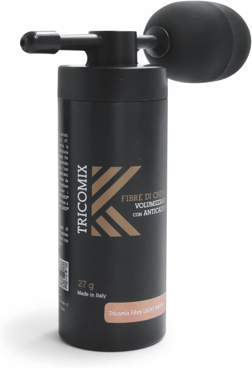 Detalle de Tricomix Fibre di Cheratina per Capelli 12g – Fibre ispessenti per diradati, Light Brown