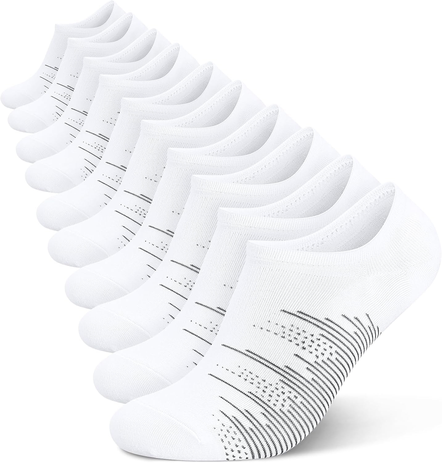 Detalle de Wernies No-Show Socks, 10-Pair Pack