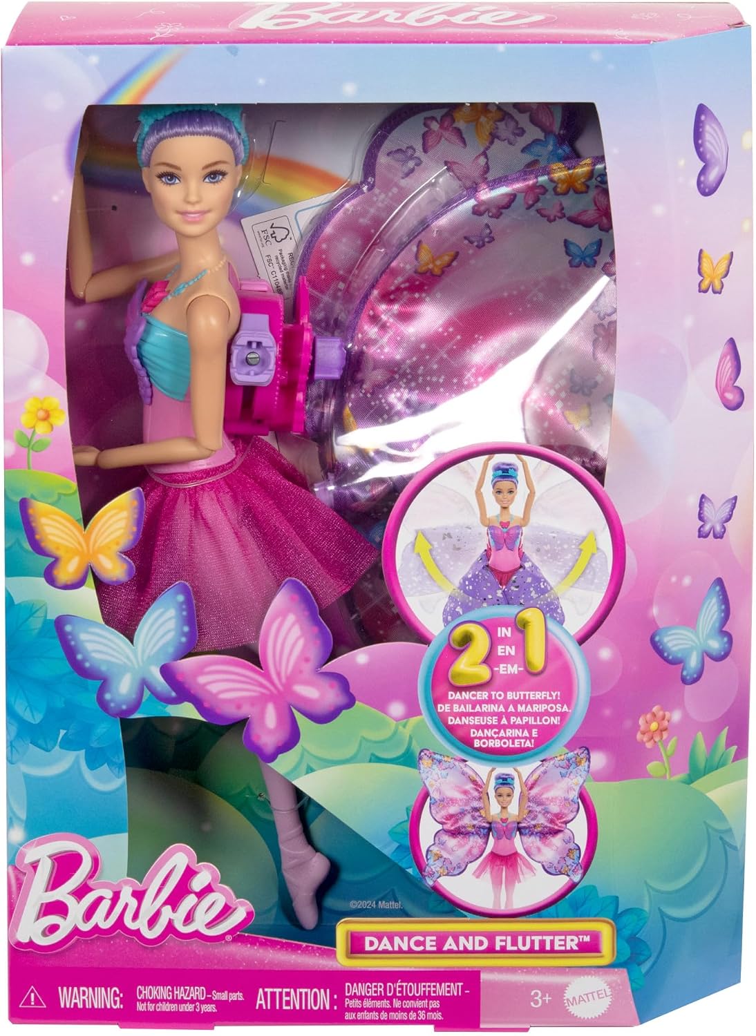 Thumbnail 5 de Barbie Ballerina Ali di Farfalla 2-in-1: una bambola che trasforma il gioco in magia
