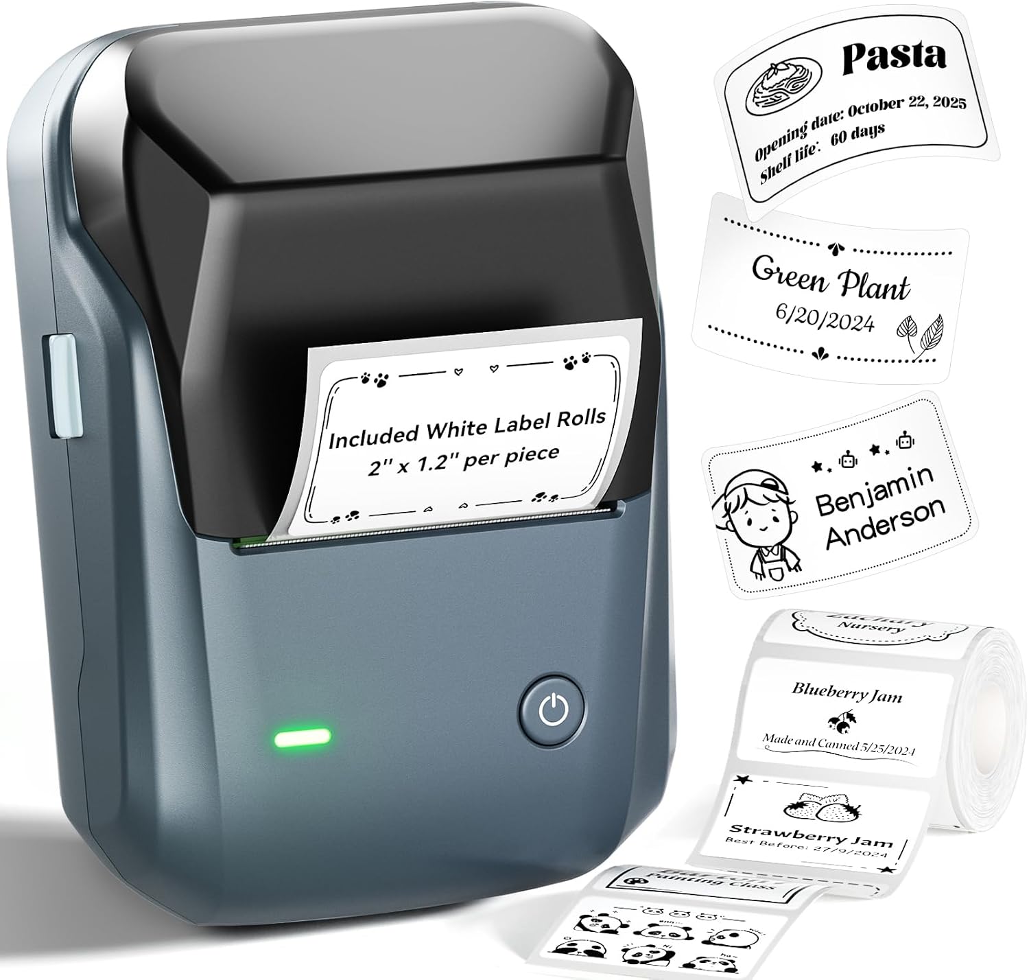 Detalle de NIIMBOT B1 Bluetooth Thermal Label Maker, 2-Inch, Blue