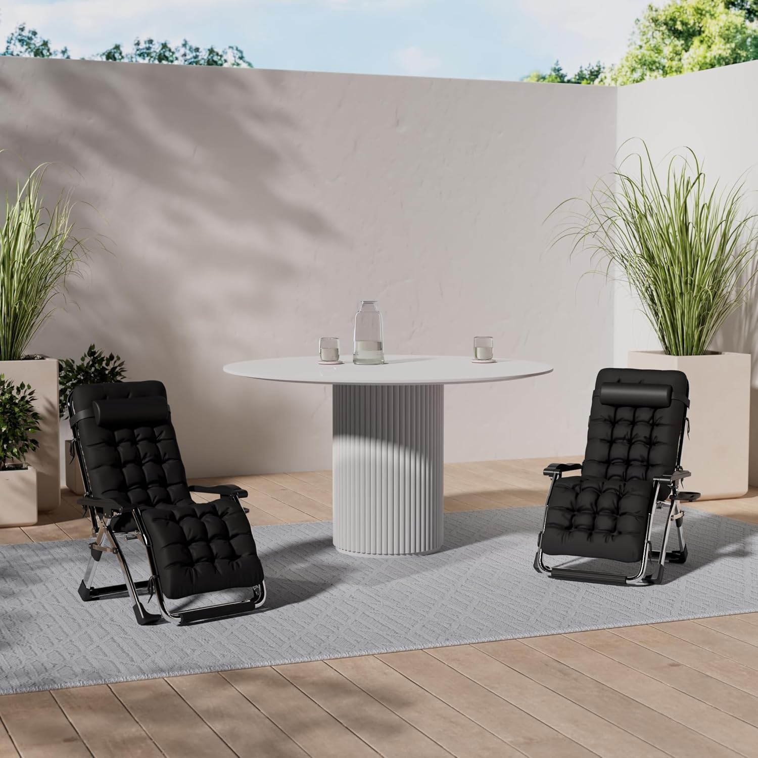 Detalle 2 de DQCHAIR Sedia gravità zero extra larga 200kg