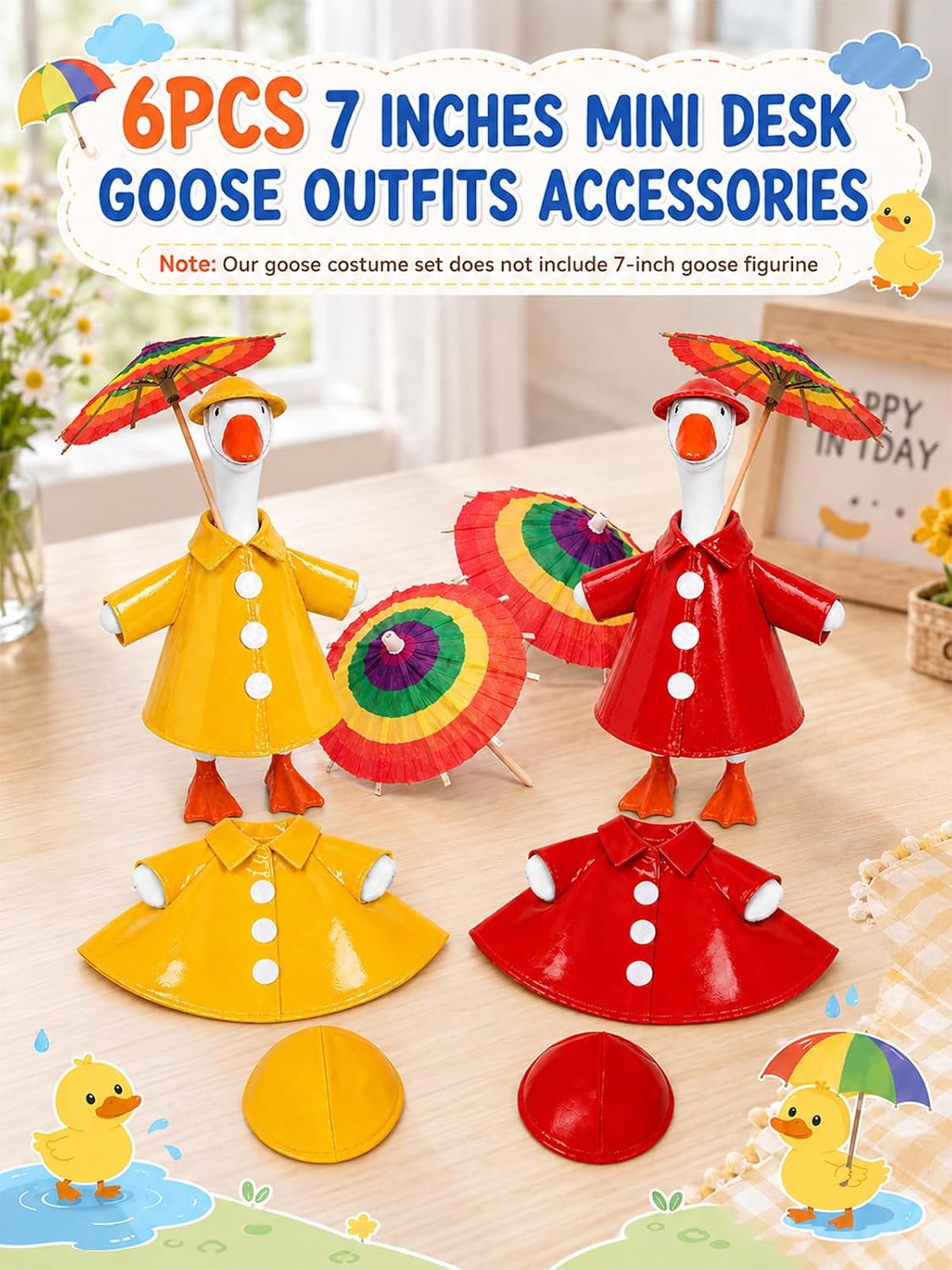 Detalle 2 de Desk Goose Raincoat Outfit, 7-Inch Fit