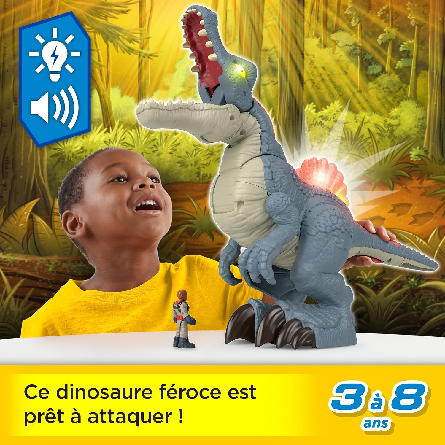 Thumbnail 2 de Fisher-Price Imaginext Spinosaurus 19,8 cm
