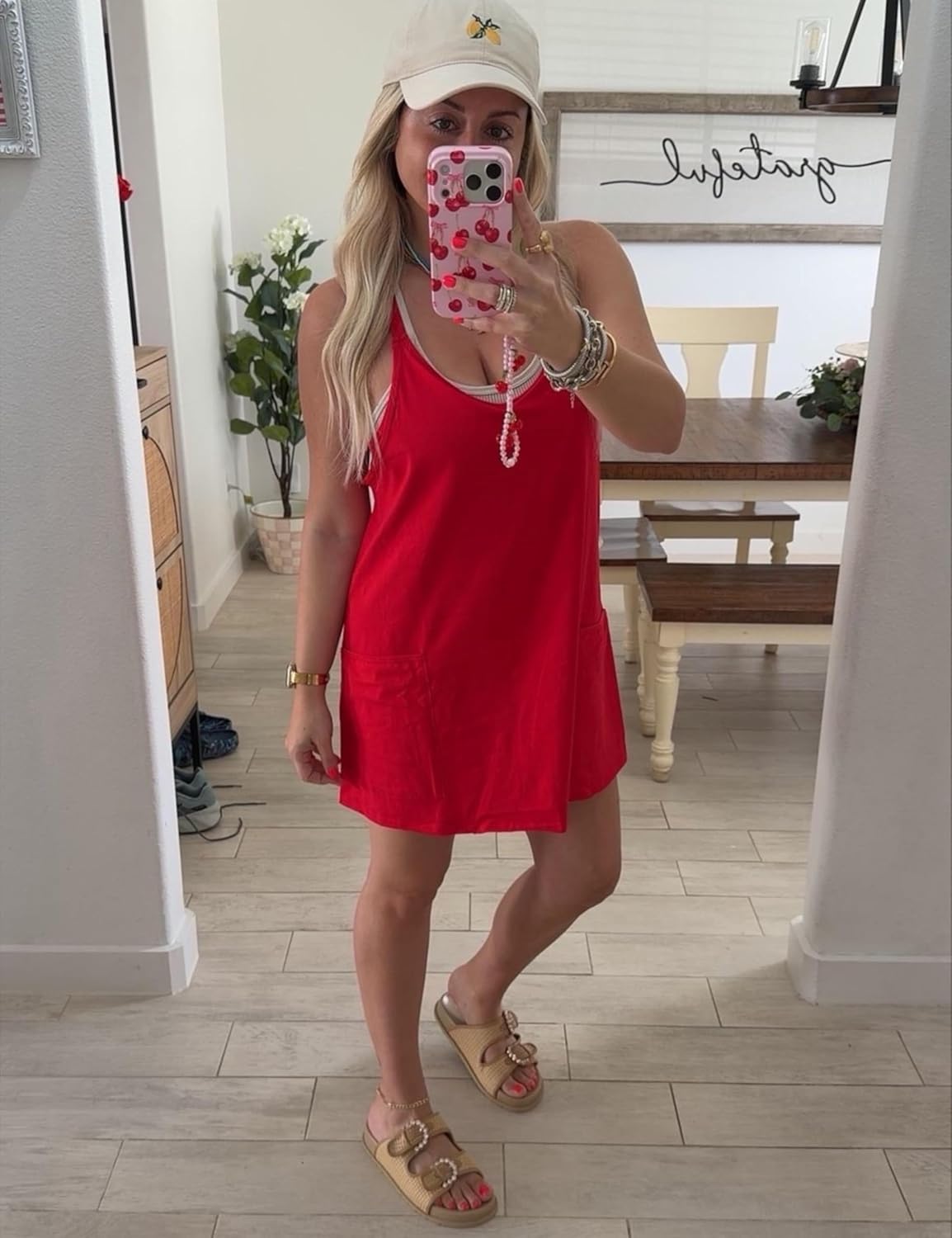 Detalle de GTLIAE Summer Dress for Women 2026 Hot Shot Mini Romper with Built-In Shorts