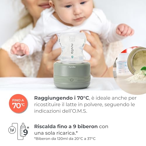 Detalle de Nuvita 1166 Warm70 Scalda-biberon Portatile Senza Fili 70°C