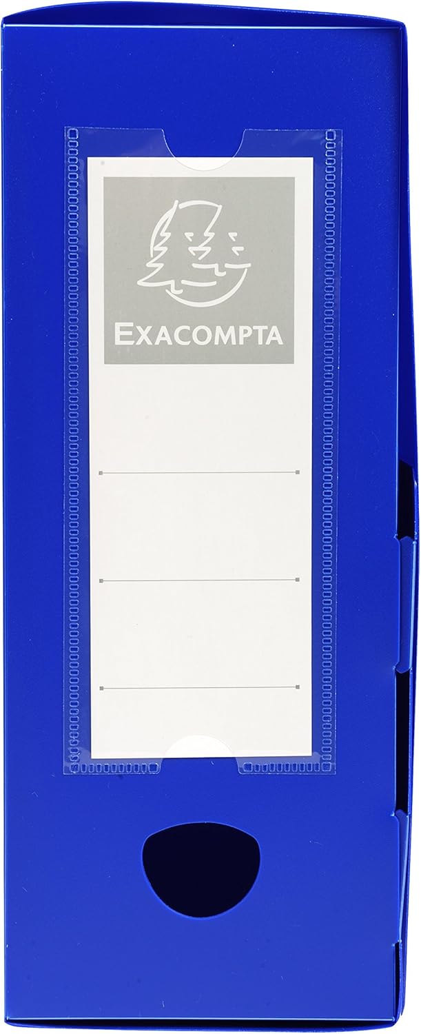 Thumbnail 2 de Exacompta 59932E – 10 boîtes d'archives à pression, dos 100 mm, A4, bleu