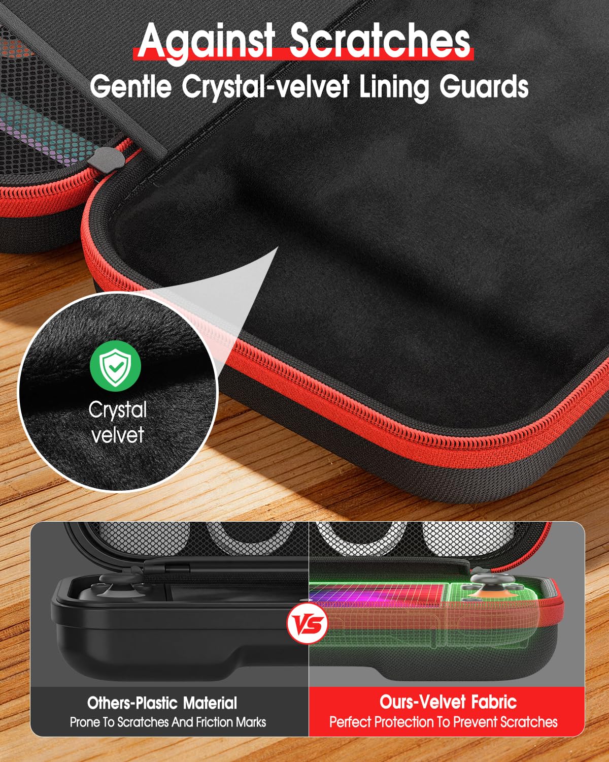 Detalle 1 de COOLSTONE T1 Switch 2 Carrying Case with 20 Game Card Slots and Shoulder Strap