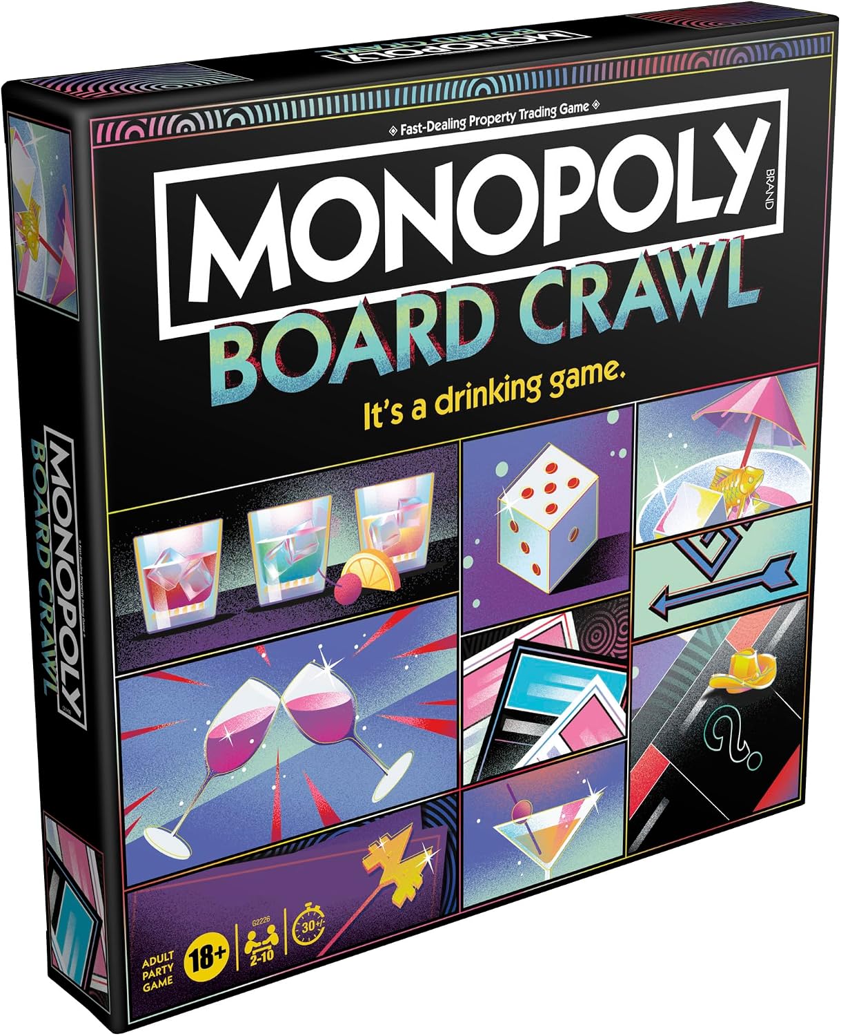 Thumbnail 6 de Monopoly Board Crawl Party Game (Official Monopoly Drinking Game) – English Version, Ages 18+