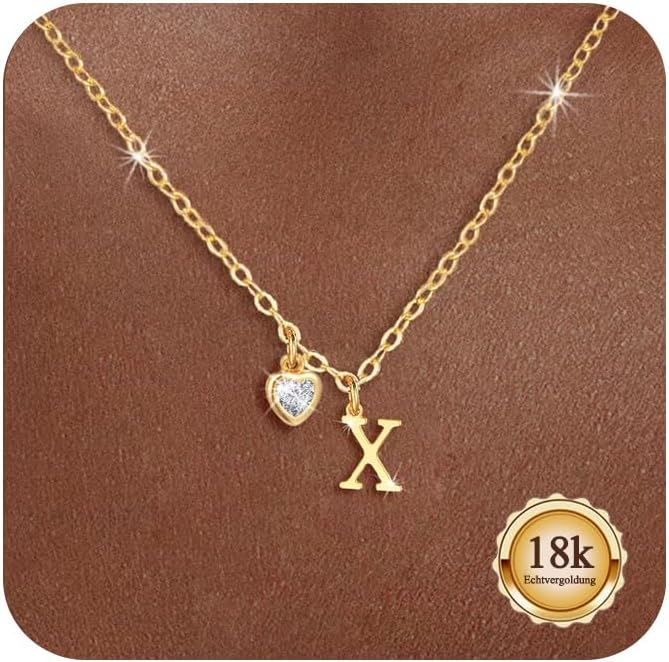 Thumbnail 6 de Maynor Gold Buchstaben Kette mit 18K Vergoldung