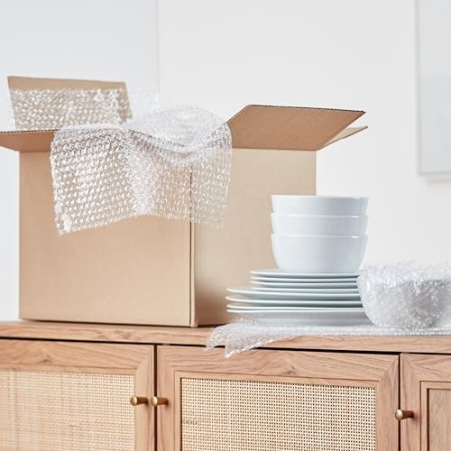 Thumbnail 10 de Amazon Basics Bubble Wrap for Moving, 12-inch x 175-ft, Small 3/16" Perforated Clear
