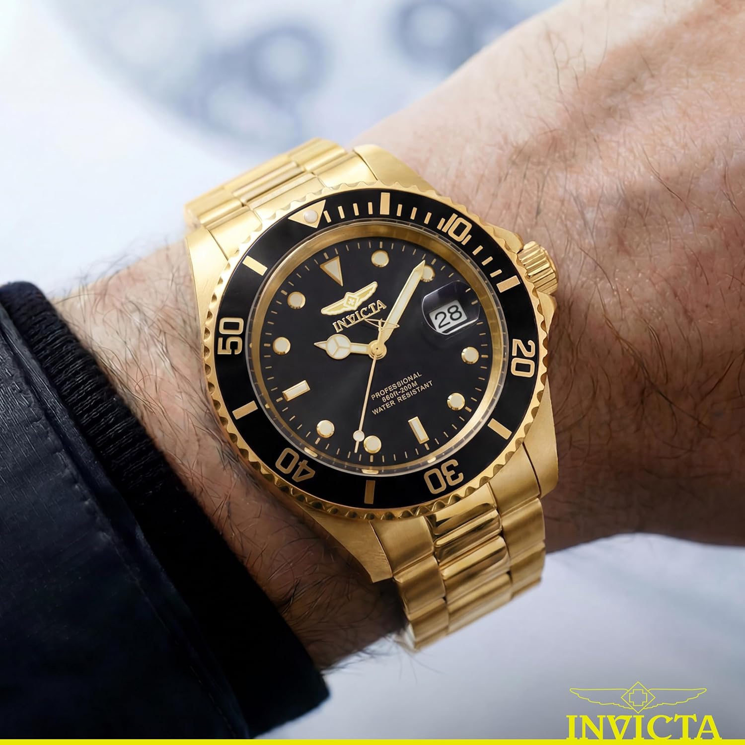Thumbnail 1 de Invicta Pro Diver Edelstahl Herren Quarzuhrwerk 40 mm – 26975 mit schwarzem Zifferblatt