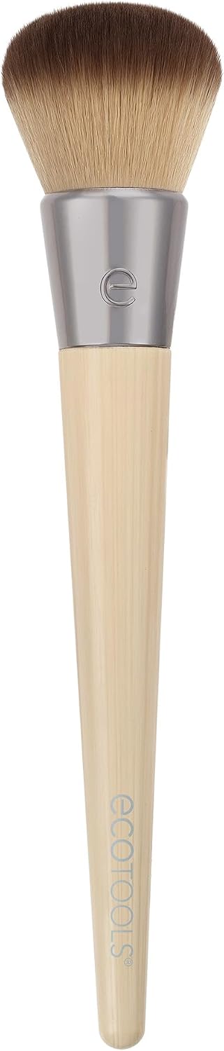 Detalle de EcoTools Blending Face Makeup Brush – tät foundationborste med syntetstrån