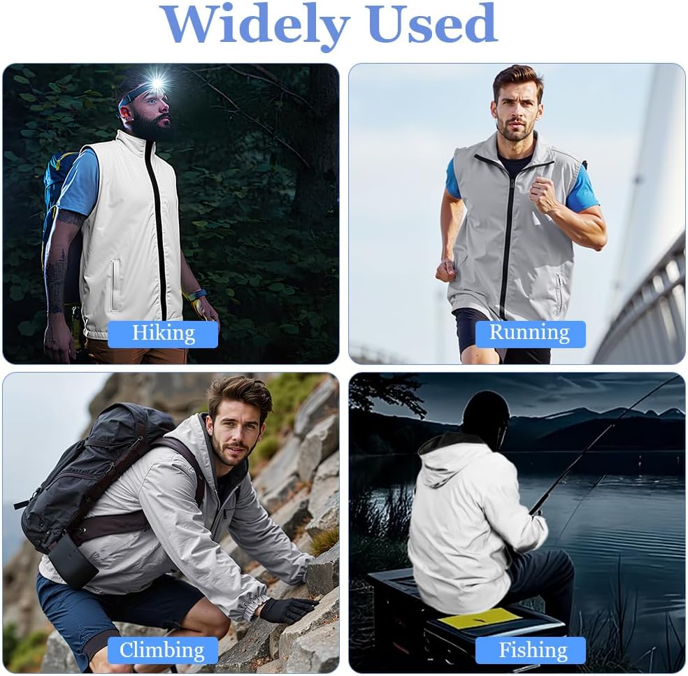 Thumbnail 6 de BSBUY Gilet riflettente ad alta visibilità unisex con zip e tasche