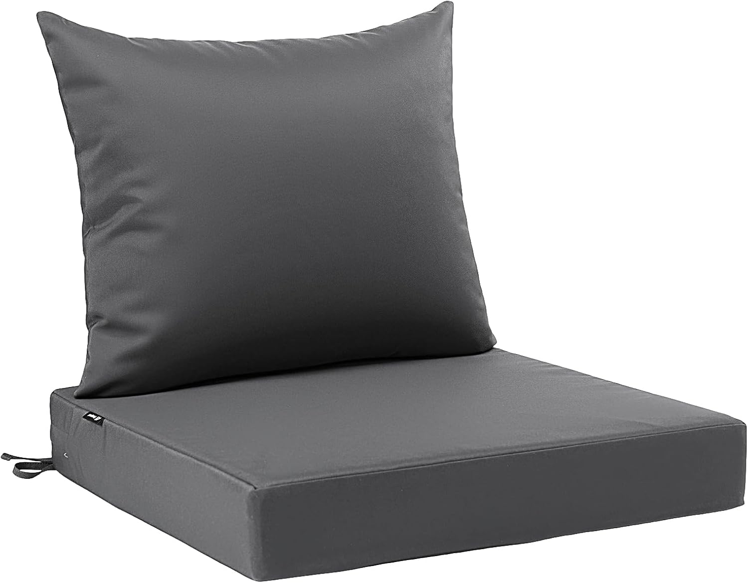Detalle de Favoyard FYA41ZD005DG24 Outdoor Cushion Set, 24-Inch Waterproof Dark Gray