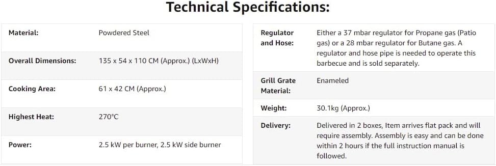 Detalle 2 de CosmoGrill Pro Deluxe 5 gas BBQ