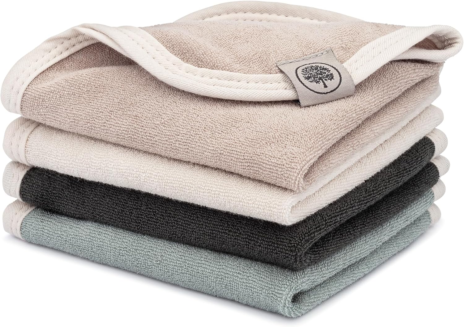 Detalle de Parker Baby Co. Baby Washcloths, 4-Pack