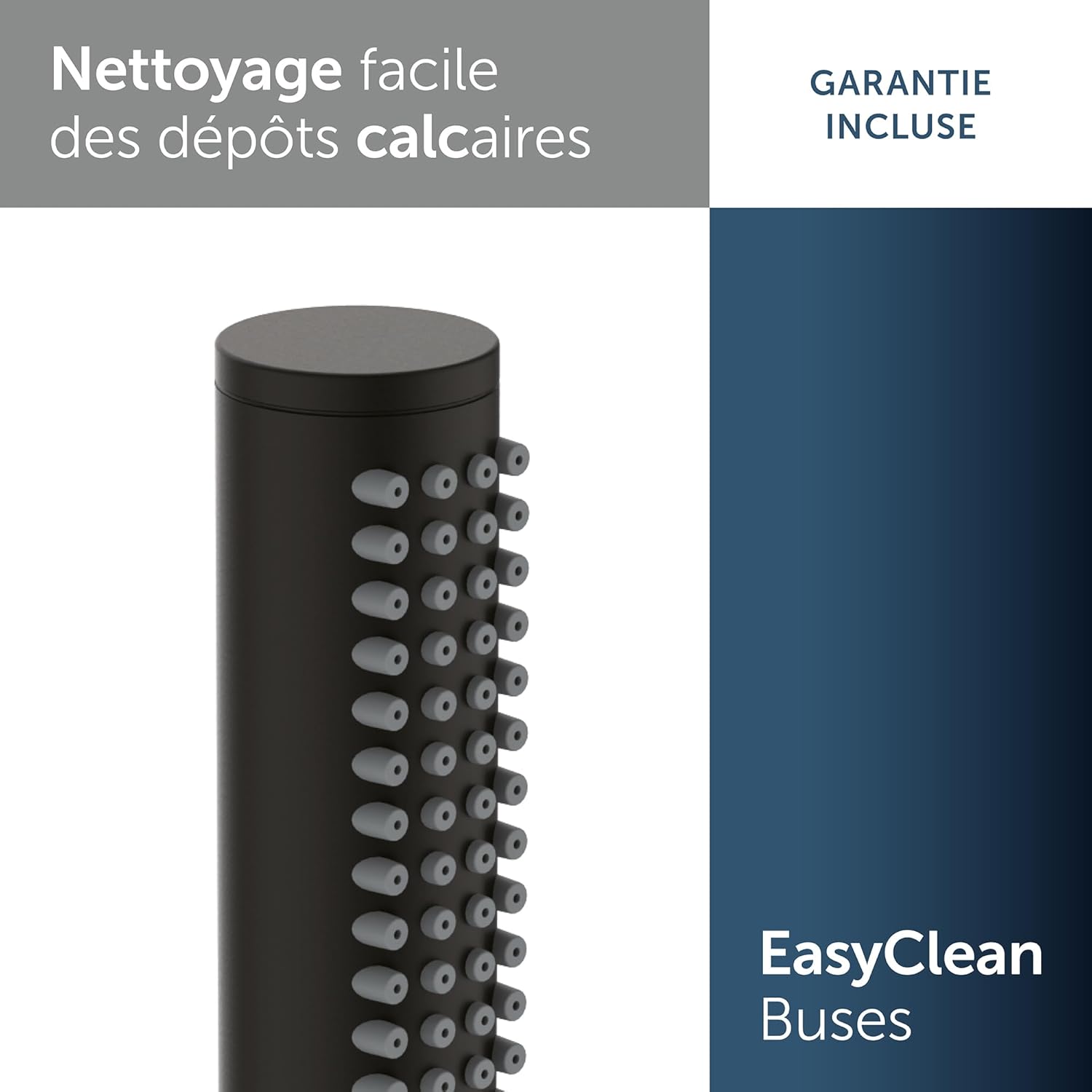 Thumbnail 3 de Ideal Standard Douchette à main Idealrain Atelier – Douchette mono-fonction, noir soie, économie d'eau