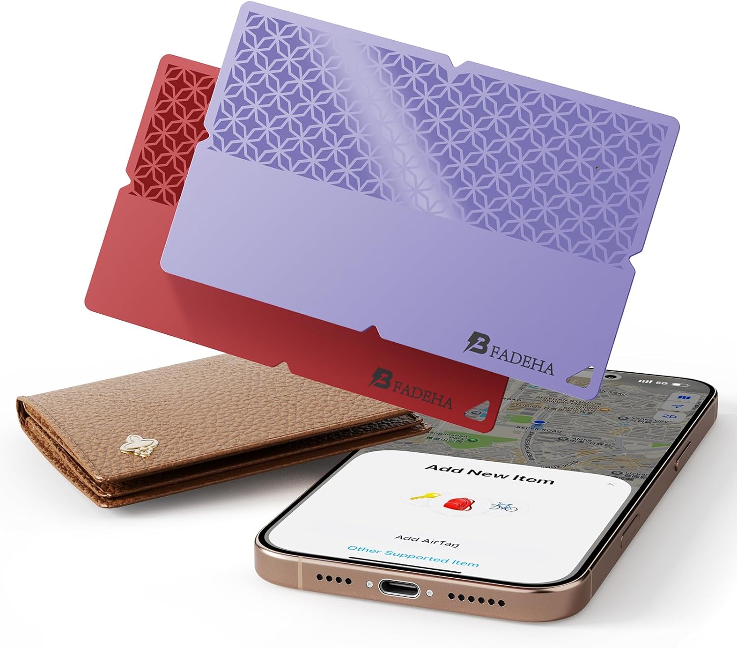 Detalle de BFADEHA UCN3735 Wallet Tracker Card for Apple Find My, Bluetooth, IP69