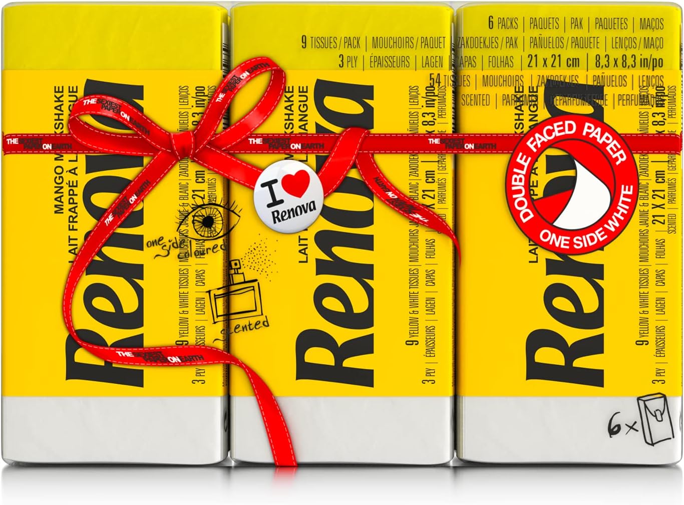 Thumbnail 4 de Renova Red Label Pañuelos de Bolsillo Aroma Mango – Pack 6 🧻