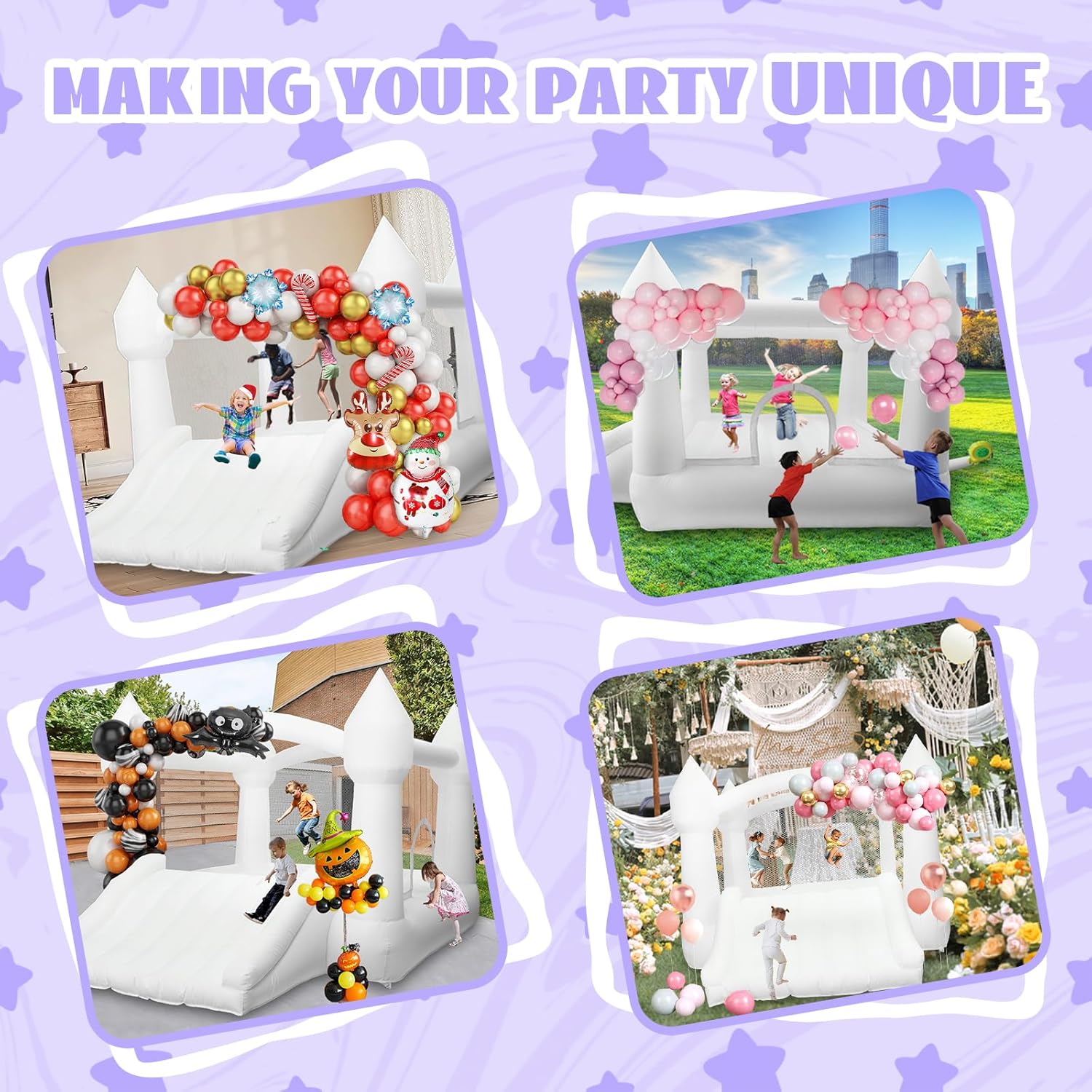 Detalle 2 de AKSPORT Inflatable Bounce House 264 lb