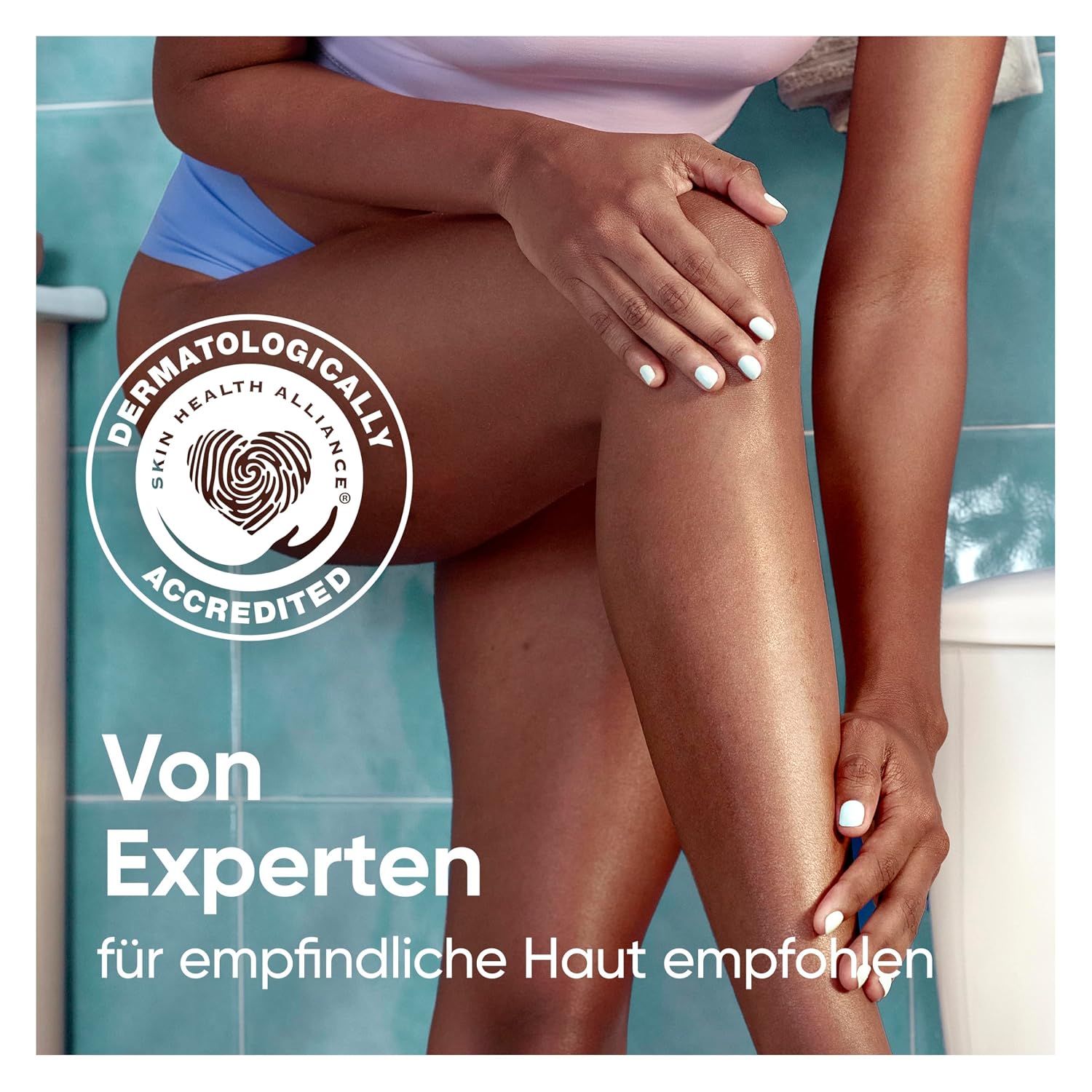 Detalle de Gillette Venus Pro ComfortGlide Sensitive Rasierer Damen – Inkl. 1 Nassrasierer, 5 Ersatzklingen mit Aloe Vera