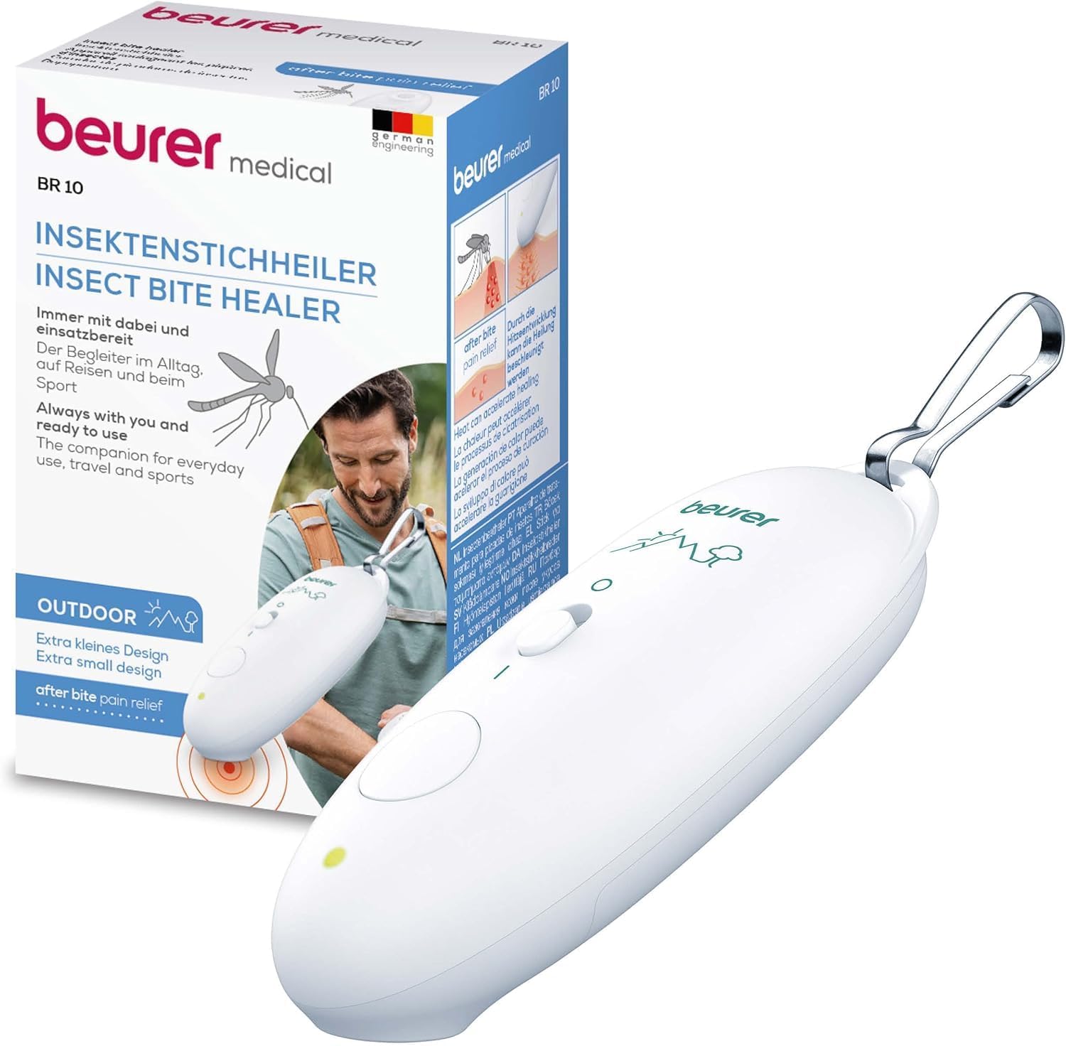 Detalle de Beurer BiteX Travel BR 10: Kleiner Wärme-Stichheiler für Reisen und Outdoor-Aktivitäten