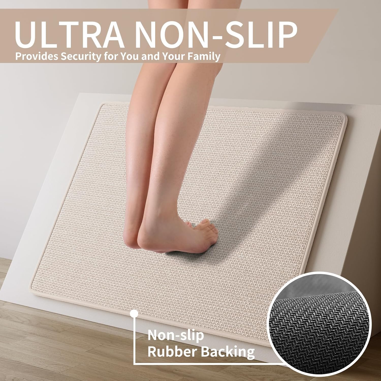 Thumbnail 2 de YDKGL Kitchen Mats for Floor (17x30) – Super Absorbent, Non-Slip, Washable, Imitation Linen Runner