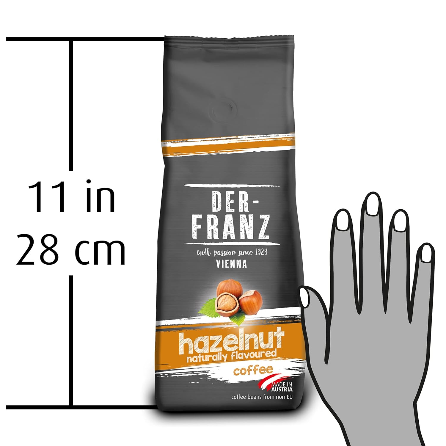 Thumbnail 6 de DER-FRANZ Kaffee aromatisiert mit Haselnuss, gemahlen (2 x 500 g)