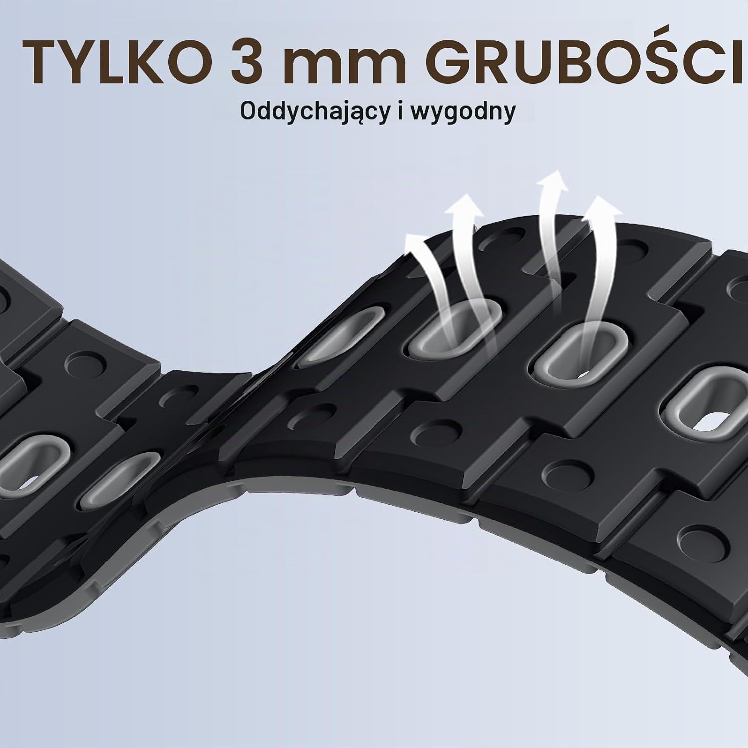 Thumbnail 5 de Bandletic magnetyczny pasek 26 mm z silikonu do zegarków Garmin
