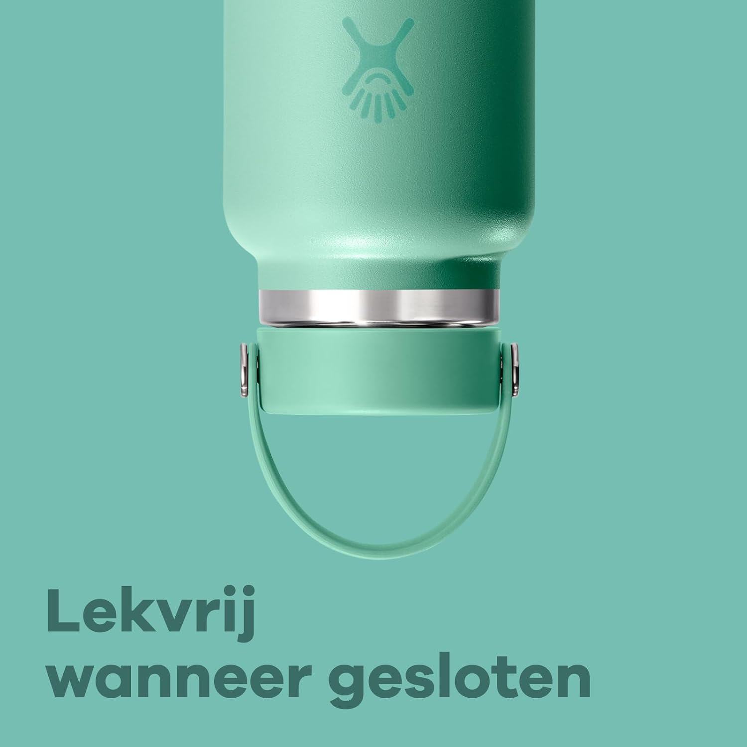 Detalle de Hydro Flask Wide Flex Cap drinkfles 1.182 ml, geïsoleerd en lekvrij, Harbor Blue