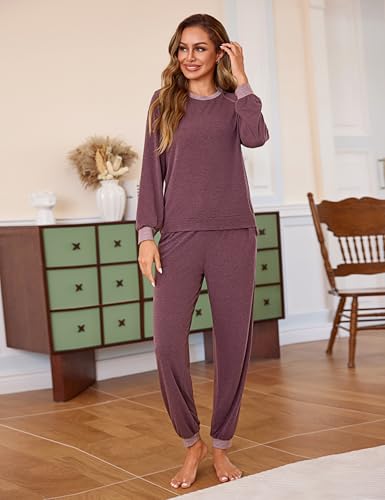 Detalle de Jahetuul Pigiama Donna Invernale in Cotone, due pezzi – comfort e stile per casa e rapidhe uscite