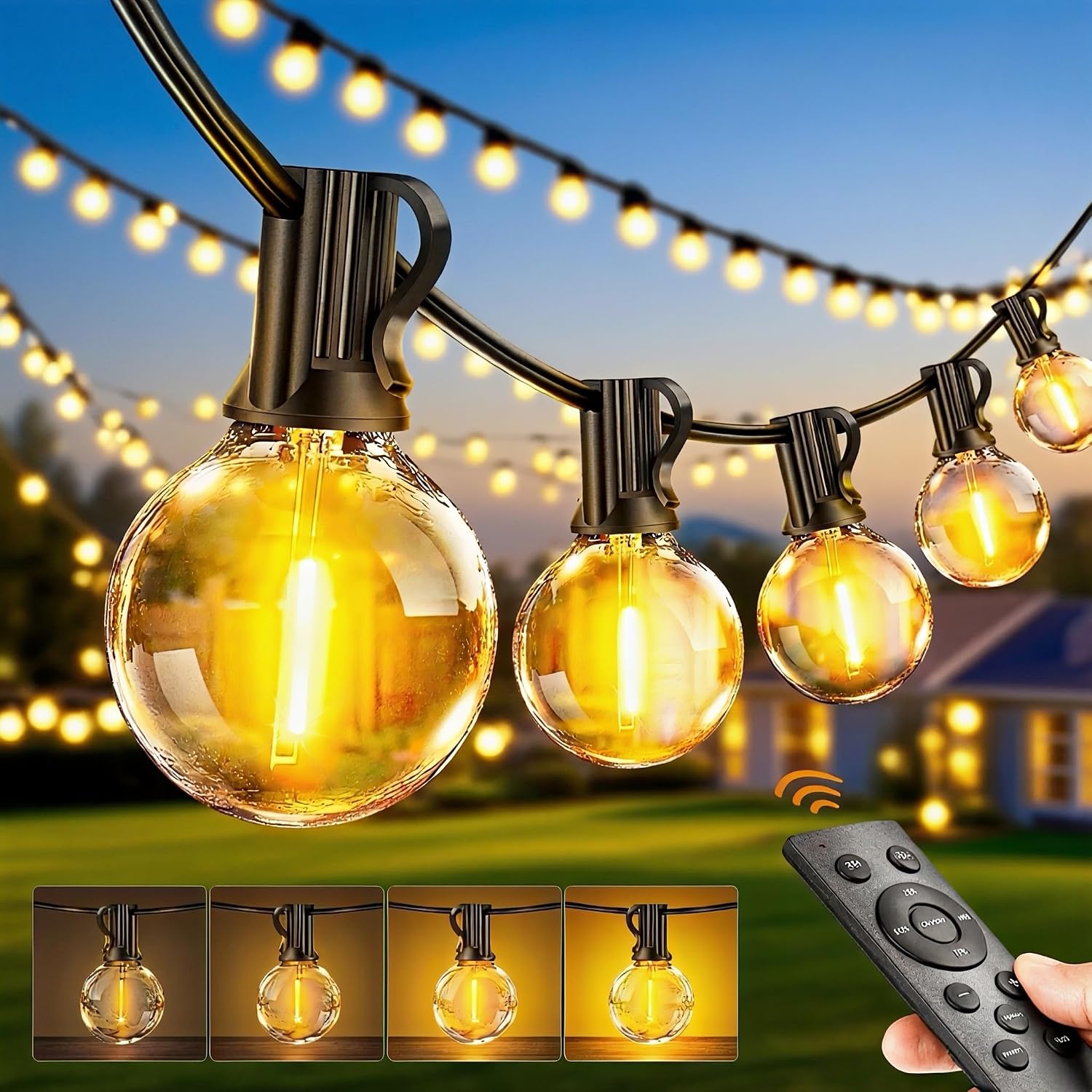 Thumbnail 6 de PBGMRT Dimmable Solar Outdoor String Lights