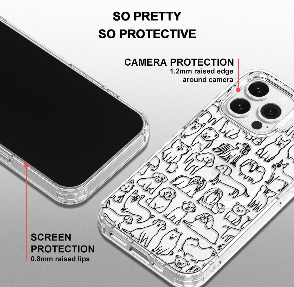 Detalle de MOSNOVO Case for iPhone 13 Pro — Clear, MagSafe-Compatible with Buffertech Drop Protection
