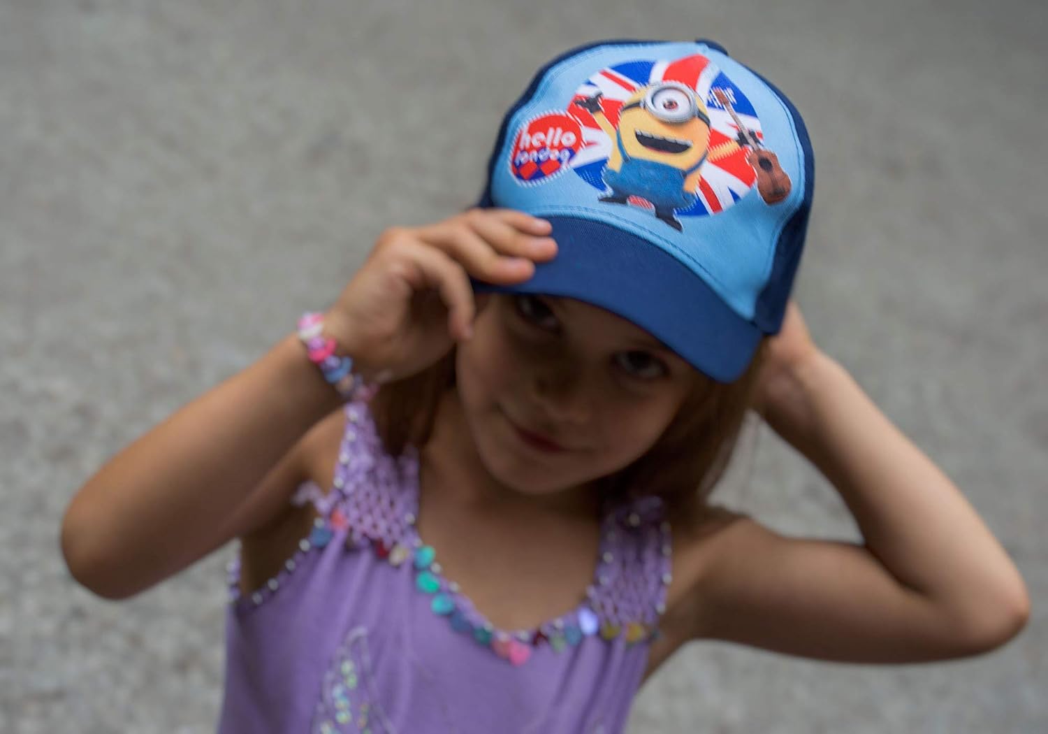 Thumbnail 3 de Minion berretto baseball Hello London Blue